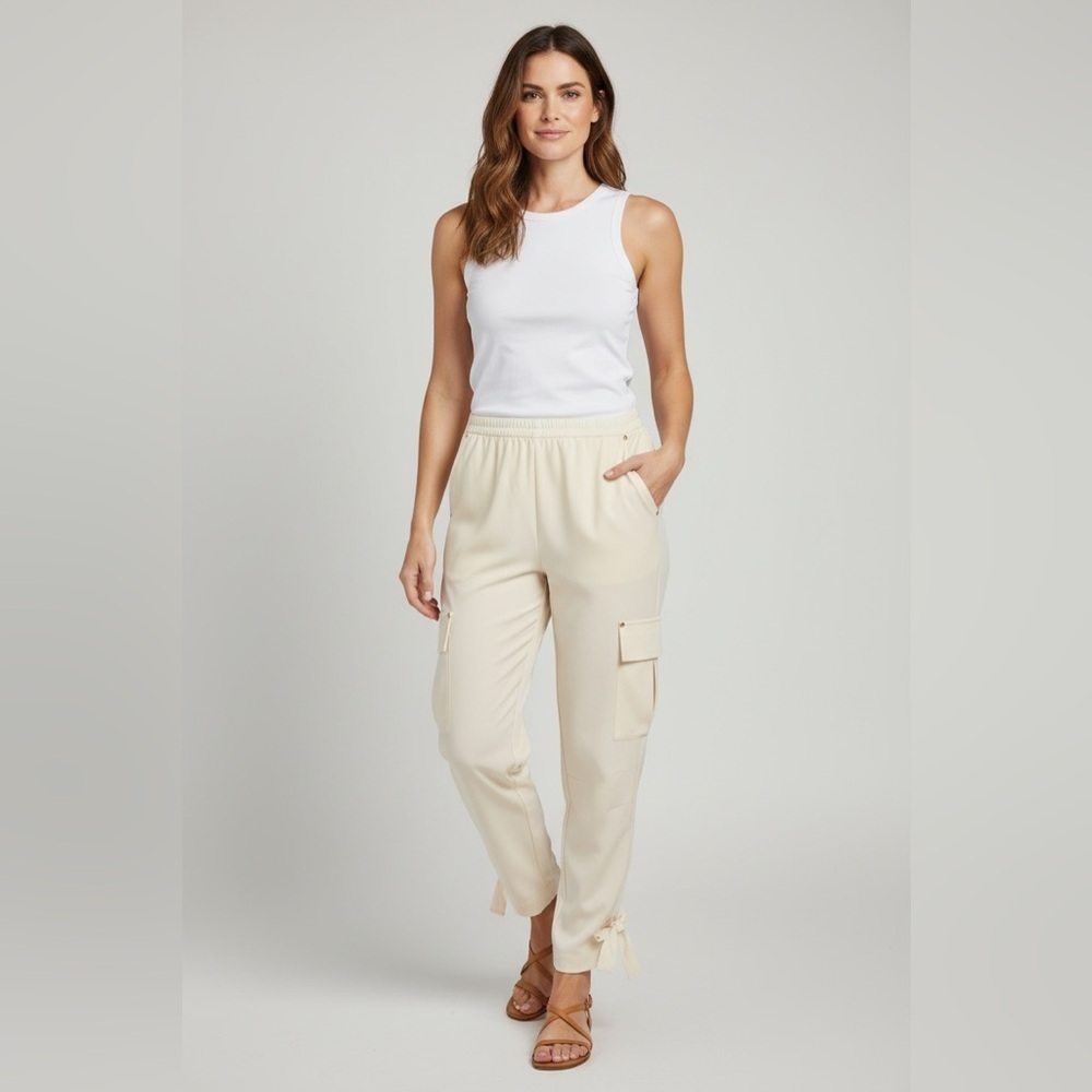 Black Label Chicos 1 Cream
Polyester Cargo Pants - Picture 1 of 8